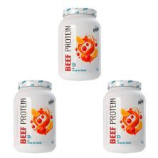 Kit 3X Whey Beef Protein - 900g Laranja com Acerola - Shark Pro