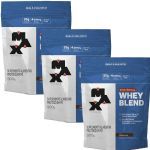 Kit 3X Whey Blend Nova F�rmula - 900g Refil Chocolate - Max Titanium