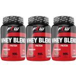 Kit 3X Whey Blend Protein - 900g Chocolate - FTW