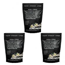 Kit 3X Whey Concentrate - Refil 900g Baunilha - Cell Force