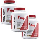 Kit 3X Whey Fort - 1800g Chocolate - Vitafor