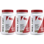 Kit 3X Whey Fort - 900g Chocolate - Vitafor
