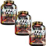 Kit 3X Whey Gold Nitro Tech - 2510g Cookies and Cream - Muscletech