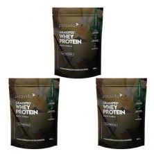 Kit 3X Whey Grassfed Nova Composi��o - 900g Vanilla - Puravida