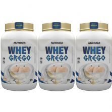 Kit 3X Whey Grego - 900g Beijinho - Nutrata