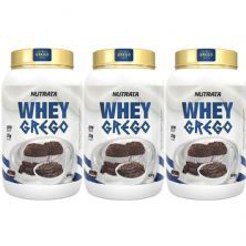Kit 3X Whey Grego - 900g Brigadeiro - Nutrata
