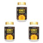 Kit 3X Whey Grego - 900g Dulce de Leche Com Chocolate Belga Havanna - Nutrata