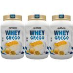Kit 3X Whey Grego - 900g Mousse de Maracuja - Nutrata