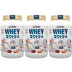 Kit 3X Whey Grego - 900g Natural - Nutrata