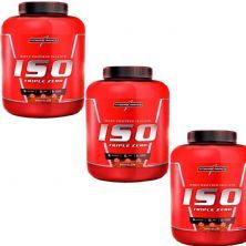 Kit 3X Whey Iso Triple Zero - 1800g Chocolate - IntegralM�dica