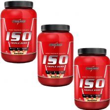 Kit 3X Whey Iso Triple Zero - 907g Baunilha - IntegralM�dica