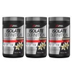 Kit 3X Whey Isolate Definition - 900g Baunilha - BodyAction