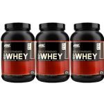 Kit 3X Whey Protein 100% Gold Standard - 907g Double Rich Chocolate - Optimum Nutrition