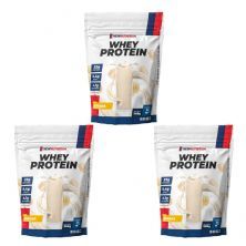 Kit 3X Whey Protein -  900g Refil Banana - Newnutrition