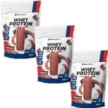 Kit 3X Whey Protein - 900g Refil Chocolate - NewNutrition