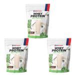Kit 3X Whey Protein All Natural - 900g Refil Baunilha - NewNutrition
