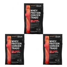 Kit 3X Whey Protein Concentrado - 1 Sach� 30g Butter Cookies - Dux Nutrition
