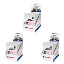 Kit 3X Whey Protein Concentrado - 10 Sach�s 30g Morango - NewNutrition