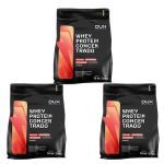 Kit 3X Whey Protein Concentrado - 1800g Refil Baunilha - Dux Nutrition