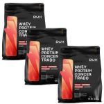 Kit 3X Whey Protein Concentrado - 1800g Refil Cappuccino - Dux Nutrition