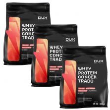 Kit 3X Whey Protein Concentrado - 1800g Refil Cookies - Dux Nutrition