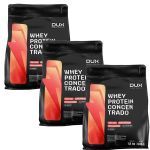 Kit 3X Whey Protein Concentrado - 1800g Refil Sem Sabor - Dux Nutrition