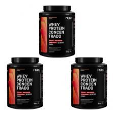 Kit 3X Whey Protein Concentrado - 450g Butter Cookies - Dux Nutrition