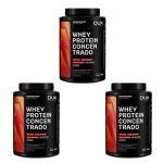 Kit 3X Whey Protein Concentrado - 900g Chocolate Branco - Dux Nutrition