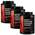 Kit 3X Whey Protein Concentrado - 900g Cookies - Dux Nutrition