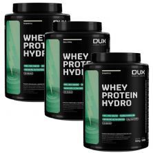 Kit 3X Whey Protein Hydro - 900g Baunilha - Dux Nutrition