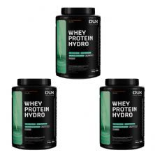 Kit 3X Whey Protein Hydro - 900g Chocolate - Dux Nutrition