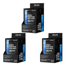 Kit 3X Whey Protein Isolado - 10 Sach�s 30g Cappuccino - Dux Nutrition