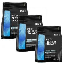 Kit 3X Whey Protein Isolado - 1800g Refil Baunilha - Dux Nutrition