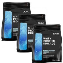 Kit 3X Whey Protein Isolado - 1800g Refil Chocolate - Dux Nutrition