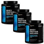 Kit 3X Whey Protein Isolado - 450g Baunilha - Dux Nutrition