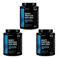 Kit 3X Whey Protein Isolado - 450g Coco - Dux Nutrition