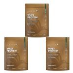 Kit 3X Whey Protein Isolado � 450g Refil Vanilla � Pura Vida