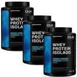 Kit 3X Whey Protein Isolado - 900g Baunilha - Dux Nutrition