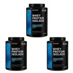 Kit 3X Whey Protein Isolado - 900g Caramelo Salgado - Dux Human Healt
