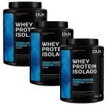 Kit 3X Whey Protein Isolado - 900g Chocolate - Dux Nutrition