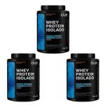 Kit 3X Whey Protein Isolado - 900g Doce de Leite - Dux Nutrition