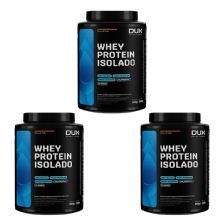 Kit 3X Whey Protein Isolado - 900g Doce de Leite - Dux Nutrition