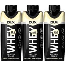 Kit 3X Whey Protein Shake - 250ml Chocolate Branco - Dux Nutrition