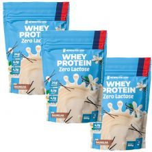 Kit 3X Whey Protein Zero Lactose - 900g Refil Baunilha - NewNutrition