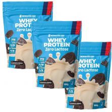 Kit 3X Whey Protein Zero Lactose - 900g Refil Cookies and Cream - NewNutrition