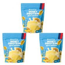 Kit 3X Whey Protein Zero Lactose - 900g Refil Mousse de Maracuja - NewNutrition