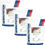 Kit 3X Whey Protein Zero Lactose All Natural - 900g Refil Baunilha - NewNutrition