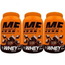 Kit 3X Whey Quality - 810g Chocolate - MuscleFull