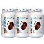 Kit 3X Whey ZeroLac - 900g Chocolate Dark - Shark Clinic