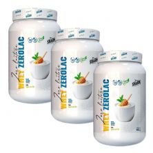 Kit 3X Whey ZeroLac - 900g Iogurte com Mel - Shark Clinic